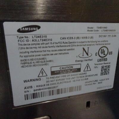 LOT 202.  SAMSUNG 24". LED MONITOR TV