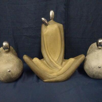 LOT 209. THREE DECORATIVE FIGURINES