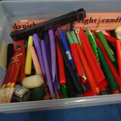 LOT 238. BOX OF MISC. CANDLES