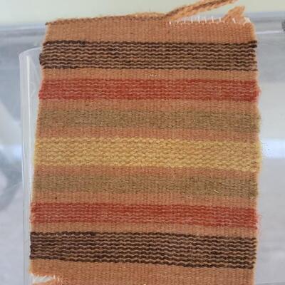Lot 32: Vintage Native American Woven Snake in a Basket on a Woven Rug