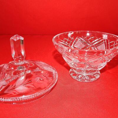 Crystal lidded Candy Dish
