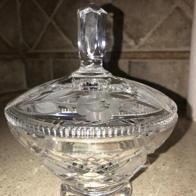 Crystal lidded Candy Dish