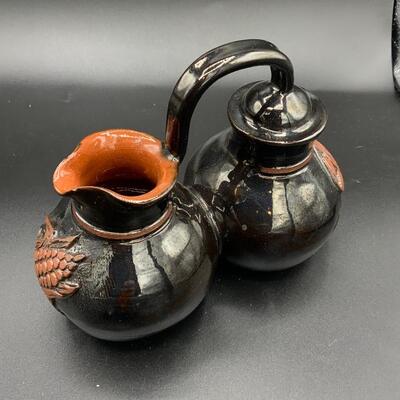 Vintage two bodied tea pot