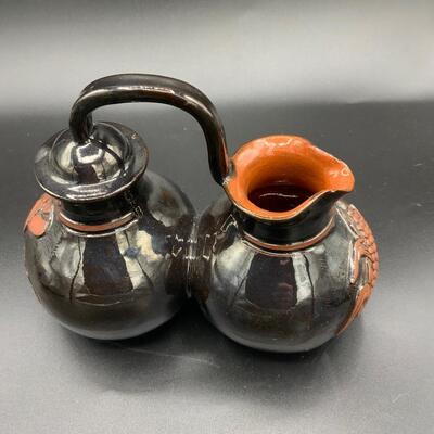 Vintage two bodied tea pot