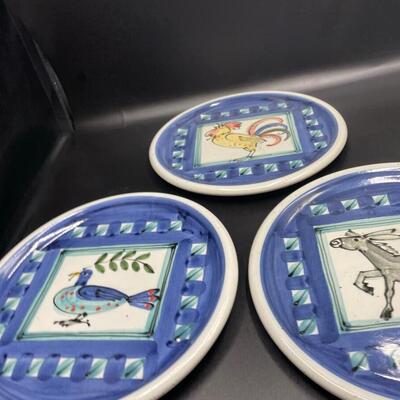 Folk art plates