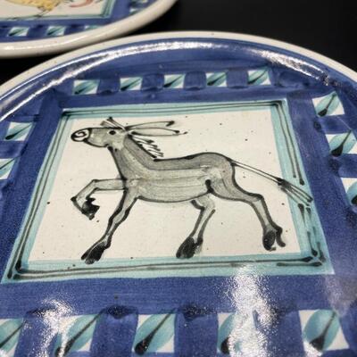 Folk art plates