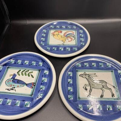 Folk art plates