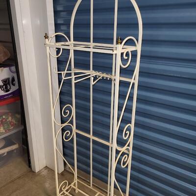 Metal plant shelf rack