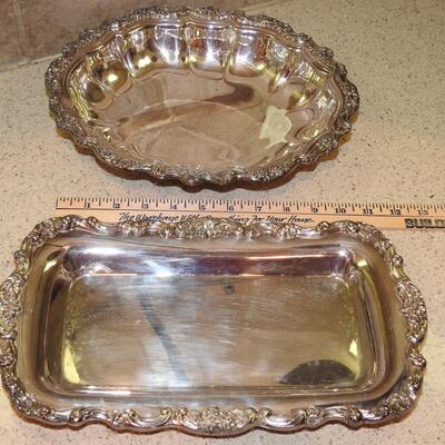 Nice grouping of Silverplate trays