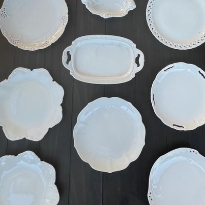 White plates