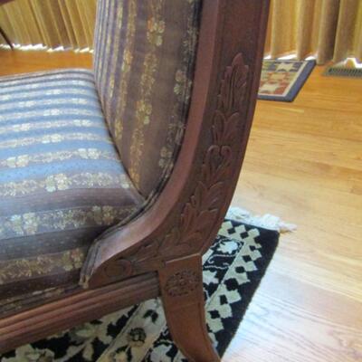Upholstered Wood Frame Accent Chair