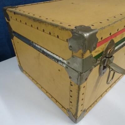 LOT 245. TRUNK WITH CAMPING GEAR