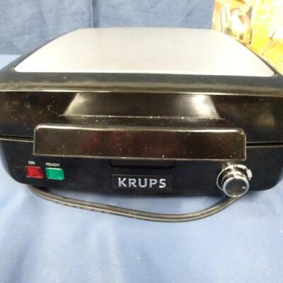 LOT 251. KRUPS WAFFLE IRON, PASTA MACHINE AND CAN OPENER