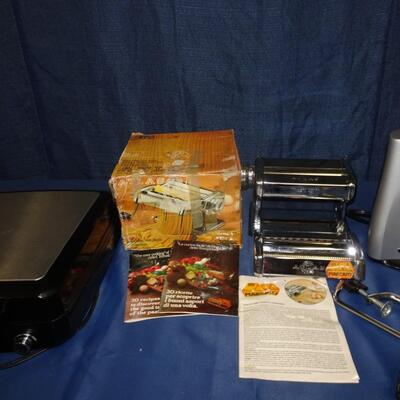 LOT 251. KRUPS WAFFLE IRON, PASTA MACHINE AND CAN OPENER