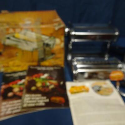 LOT 251. KRUPS WAFFLE IRON, PASTA MACHINE AND CAN OPENER