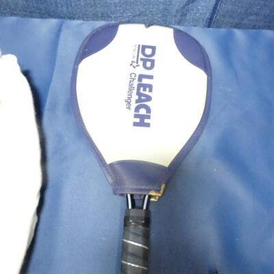 LOT 261. RACQUET BALL RACQUET, LIGHTS, POWER STRIP AND ANTENNA
