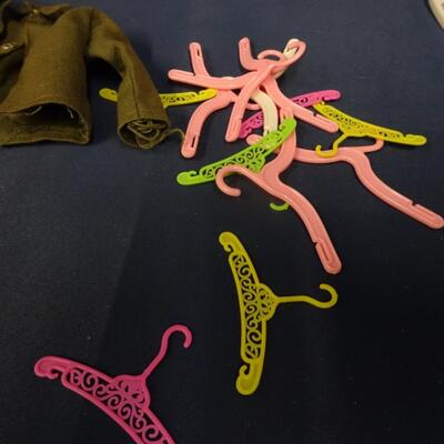 LOT 262. BARBIE, GI JOE CLOTHING, TOY COOKWARE