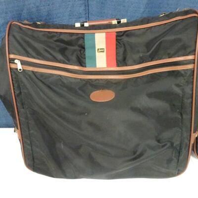 LOT 269. VINTAGE LARK GARMENT BAG AND SUITCASE