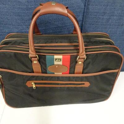 LOT 269. VINTAGE LARK GARMENT BAG AND SUITCASE