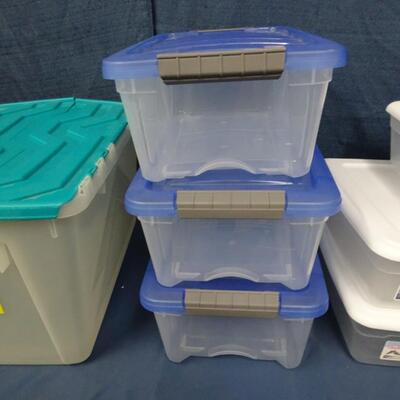 LOT 273. PLASTIC STORAGE CONTAINERS