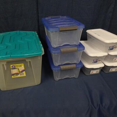 LOT 273. PLASTIC STORAGE CONTAINERS