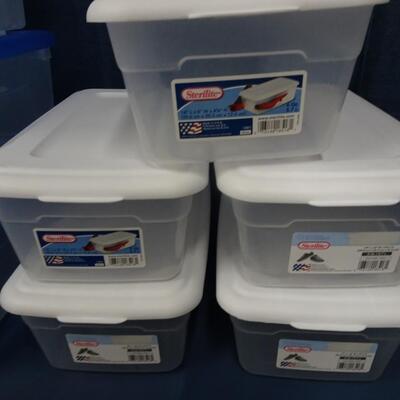 LOT 273. PLASTIC STORAGE CONTAINERS