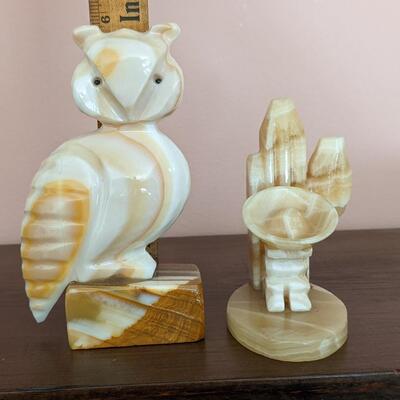 2 Alabaster Figurines