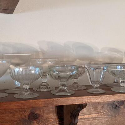 Get Your Sundays! 12' Shelf of Glass Dessert Cups