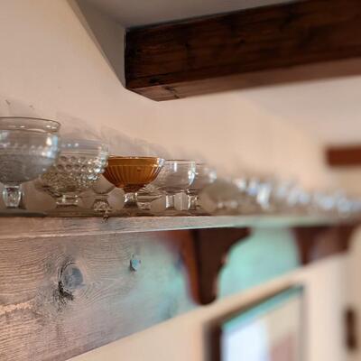 Get Your Sundays! 12' Shelf of Glass Dessert Cups