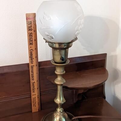 Vintage Brass Lamp, Exc Condition