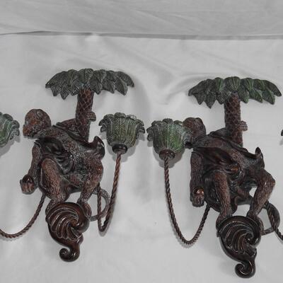 Monkey Wall Candlesticks