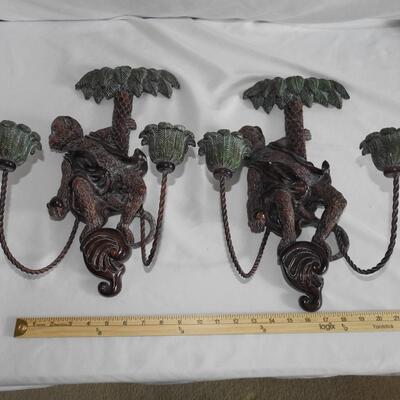 Monkey Wall Candlesticks