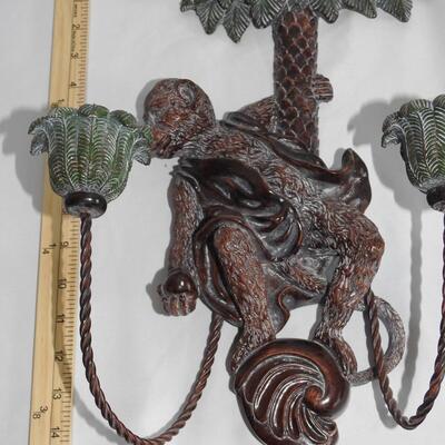 Monkey Wall Candlesticks