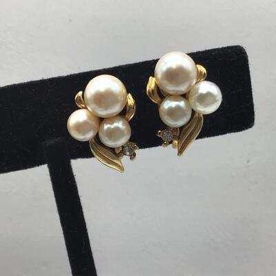 Petite Faux Pearl Earrings