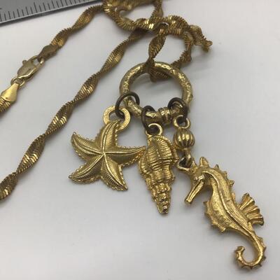 Vintage Sea Charm Necklace