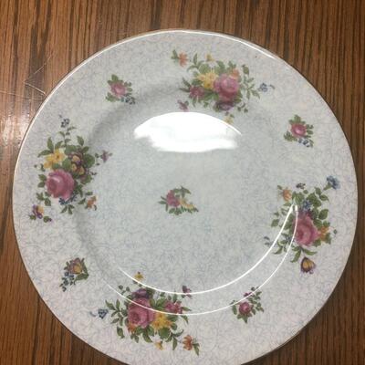 Crown Staffordshire Made in England China Plate Set of 8