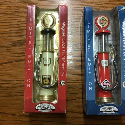 Vintage Wayne Gas Pump Replicas Set of 2