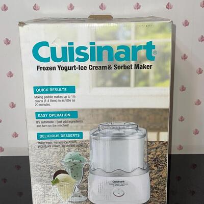 Lot 58 New In Box Cuisinart Frozen Yogurt / Ice Cream / Sorbet Maker