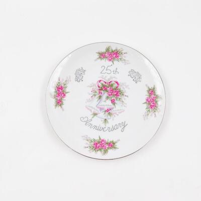 25TH ANNIVERSARY PLATE MADE IN JAPAN