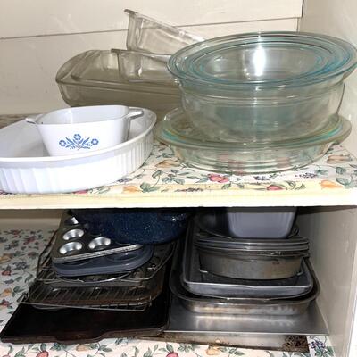 Lot 71 Metal & Glass Baking Cooking Mixing Cookies Bread Enamel Roaster