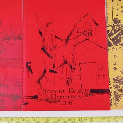 SHAWNEE HEIGHTS ELEMENTARY YEARBOOKS (1975, 1976 AND 1978)