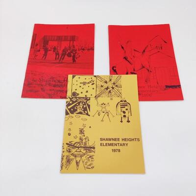 SHAWNEE HEIGHTS ELEMENTARY YEARBOOKS (1975, 1976 AND 1978)