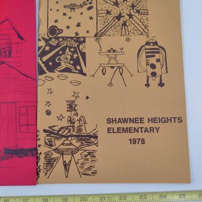 SHAWNEE HEIGHTS ELEMENTARY YEARBOOKS (1975, 1976 AND 1978)
