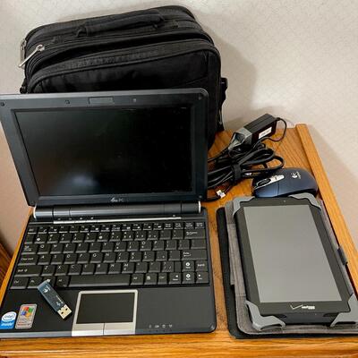 Lot 102 Laptop PC & Verizon Tablet w/ Mouse & Carry Case