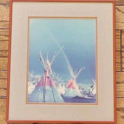 Lot 73: Photograph of Native American Campsite