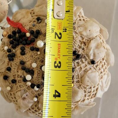 Lot 85: Antique (2) Pin Cushions filled with Antique Hat Pins