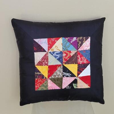 Lot 91: (2) Silk Quilted Pillows