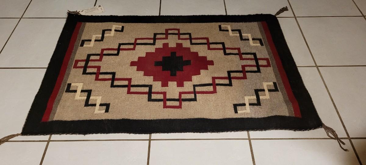 Lot 111 Vintage Hand Woven Navajo Rug