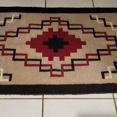 Lot 111: Vintage Hand Woven Navajo Rug