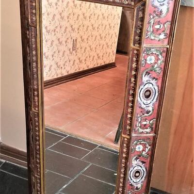 Lot #16  Decorative Wall Mirror - made in Peru